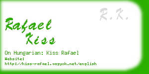 rafael kiss business card